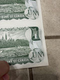 1973 Bank of Canada $1 Uncut Sheet of 40 Notes - BFK Prefix - AU/XF - thumbnail 30 of 30