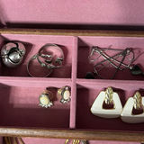 Wooden Jewelry Box With Jewelry - thumbnail 4 of 16