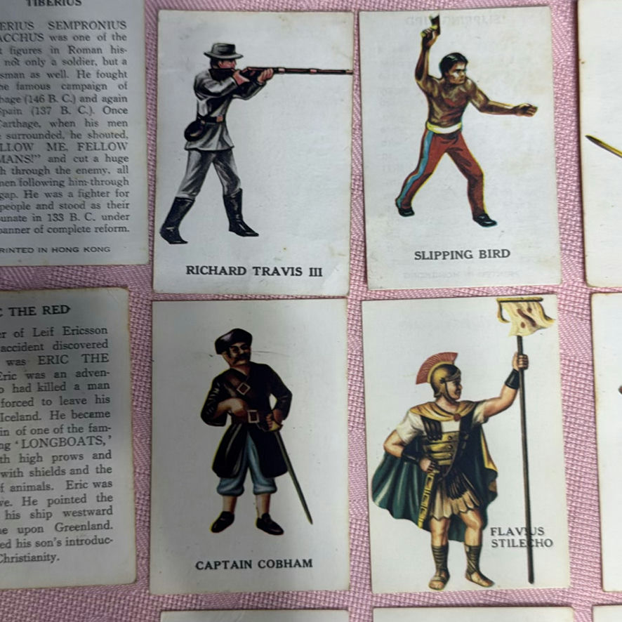 Early Wynn Upper Deck Card and Louis Marx "Warriors of the World" cards - image 12 of 19