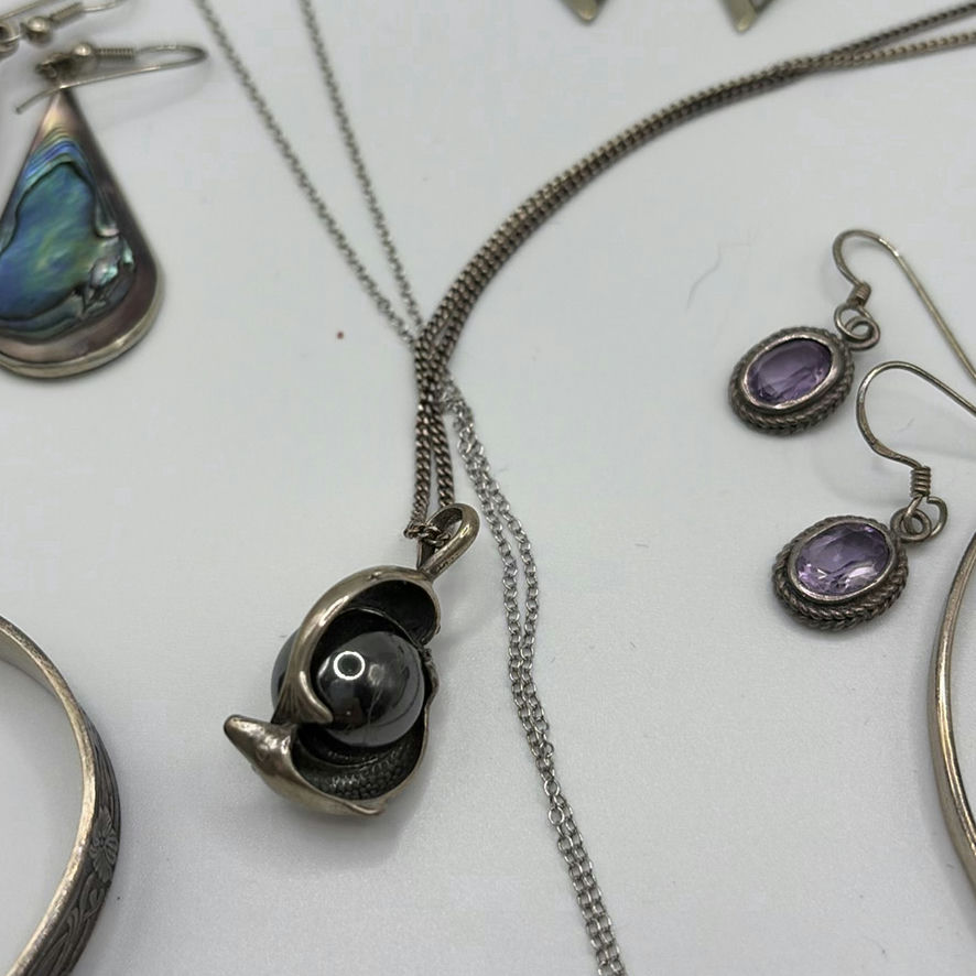 925 Silver Jewelry Lot - image 11 of 18