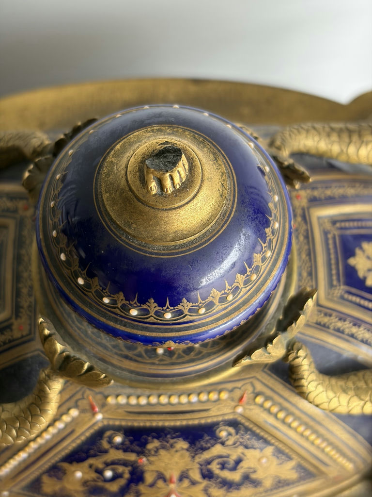 19th Century French Sevres Style Clock Garniture Set - image 20 of 28