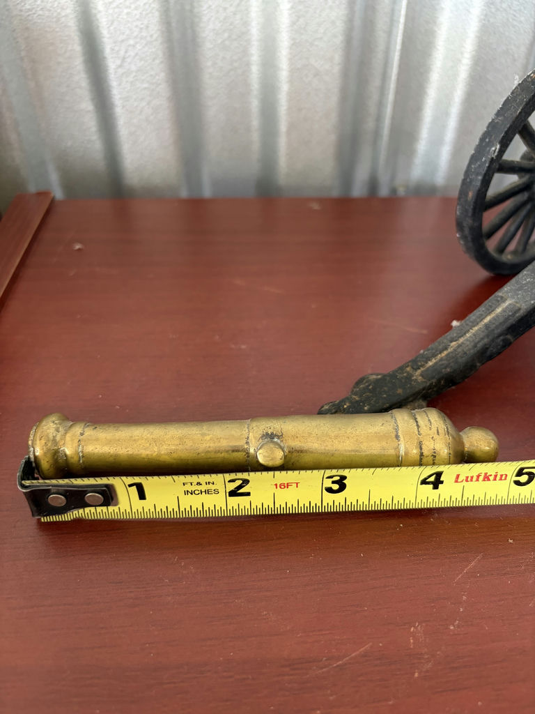 Glass Bull, Metal Cannon And Mortar And Pestle - image 16 of 16