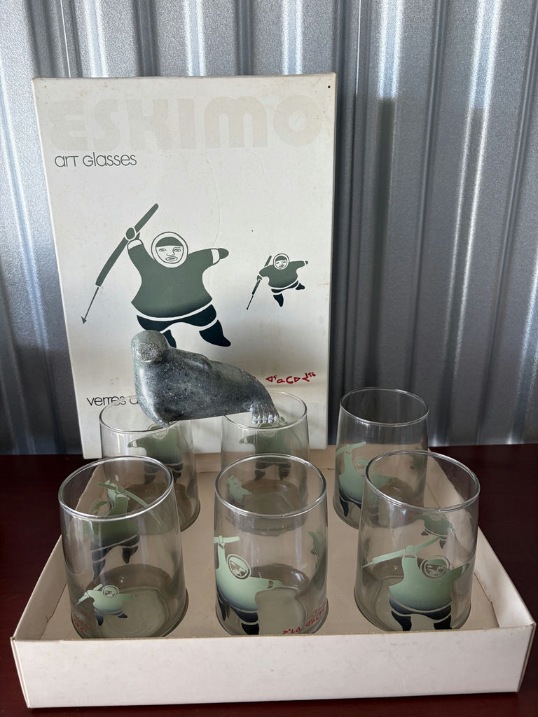 Vintage Indigenous St Clair Glasses And Seal - image 1 of 17