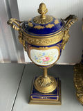 19th Century French Sevres Style Clock Garniture Set - thumbnail 2 of 28
