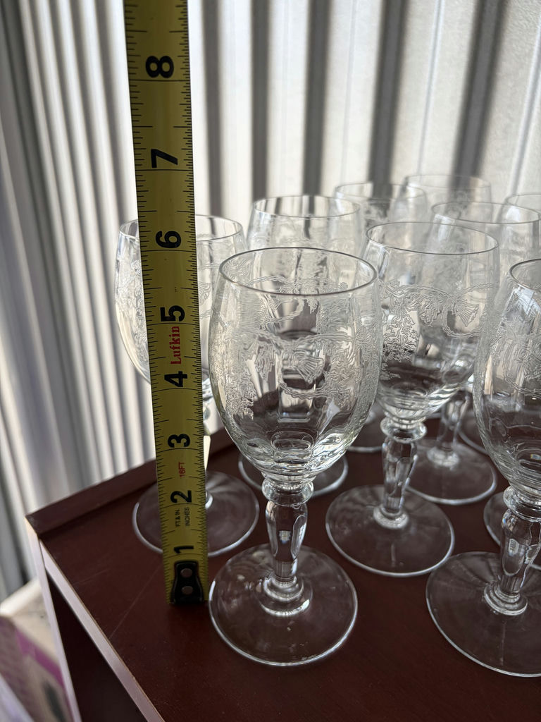 Vintage Thistle Pattern Bohemia Crystal - image 5 of 9