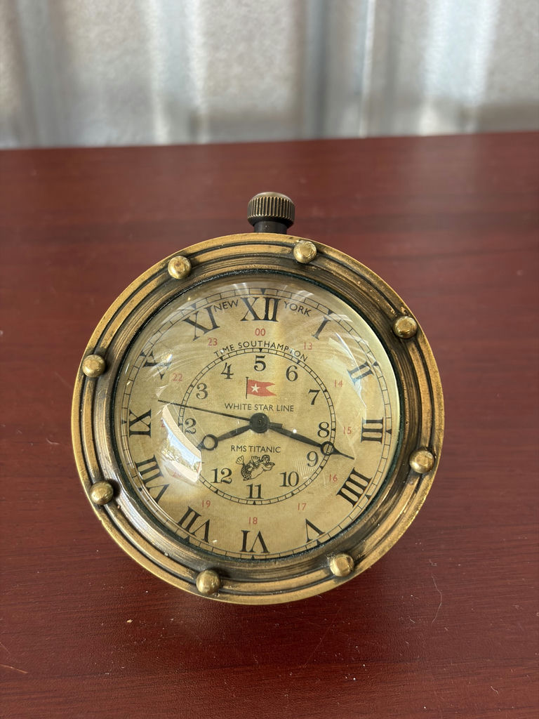 Titanic Porthole Eye Of Time Desk Clock - image 4 of 10