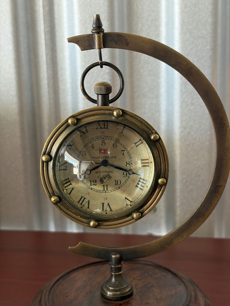 Titanic Porthole Eye Of Time Desk Clock - image 2 of 10