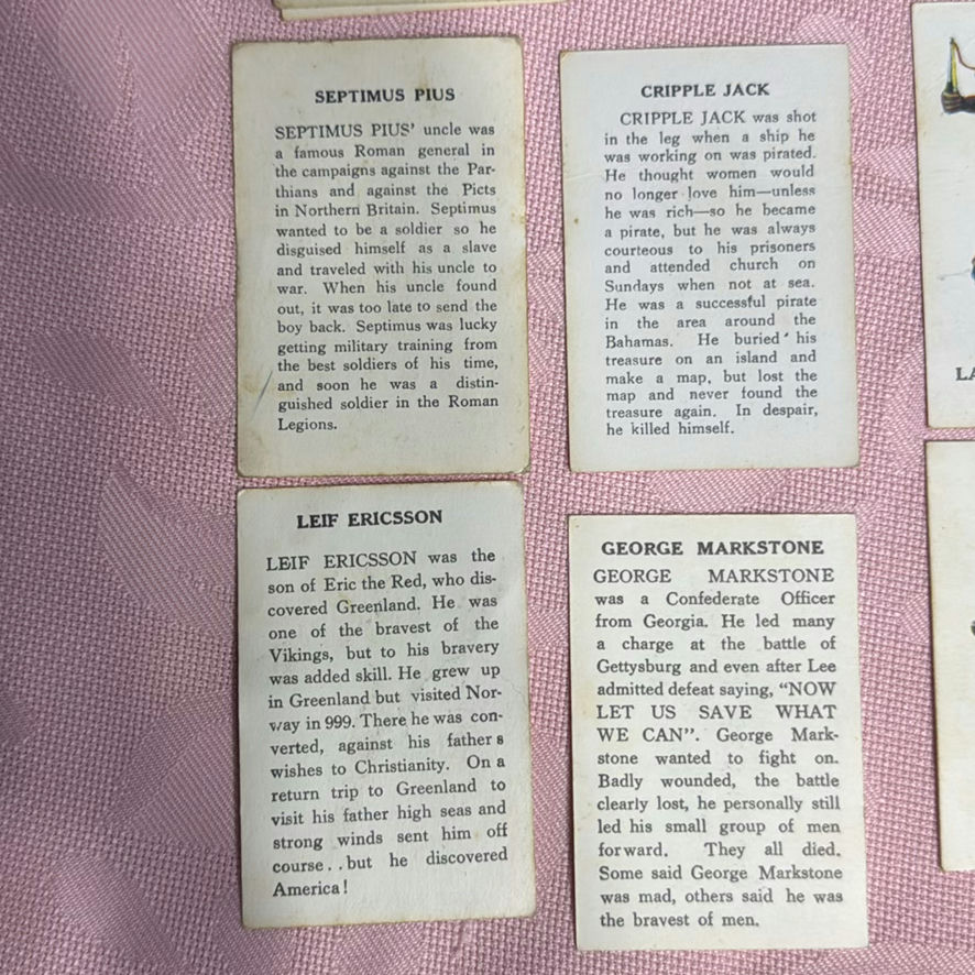 Early Wynn Upper Deck Card and Louis Marx "Warriors of the World" cards - image 11 of 19