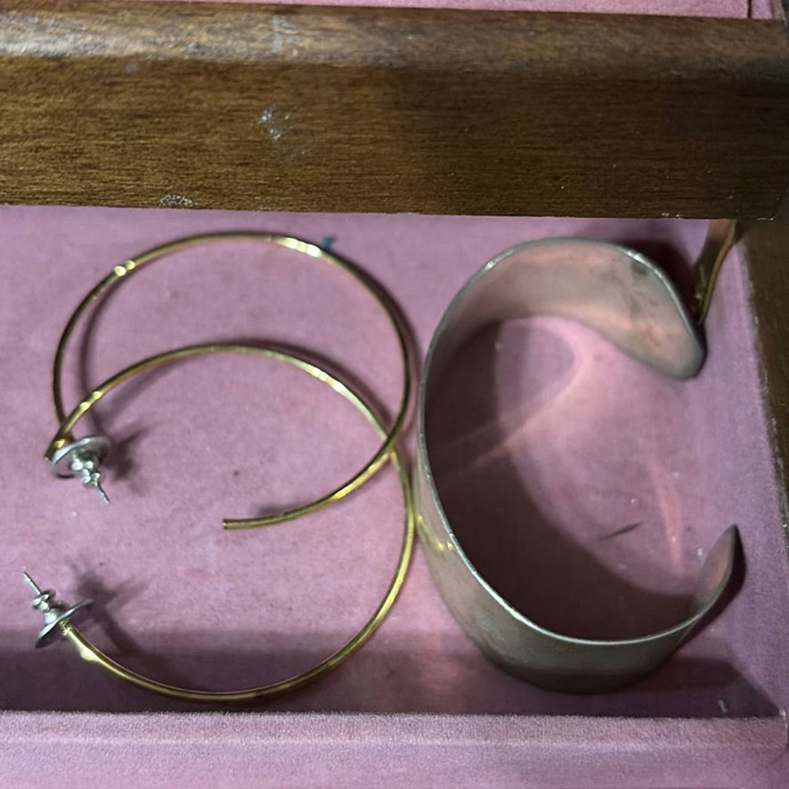 Wooden Jewelry Box With Jewelry - image 7 of 16