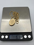 14k Gold Necklace With Gold Locket - thumbnail 9 of 10