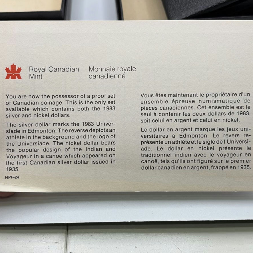 Canadian Proof Coin Set 1983 And 1984 - image 5 of 16