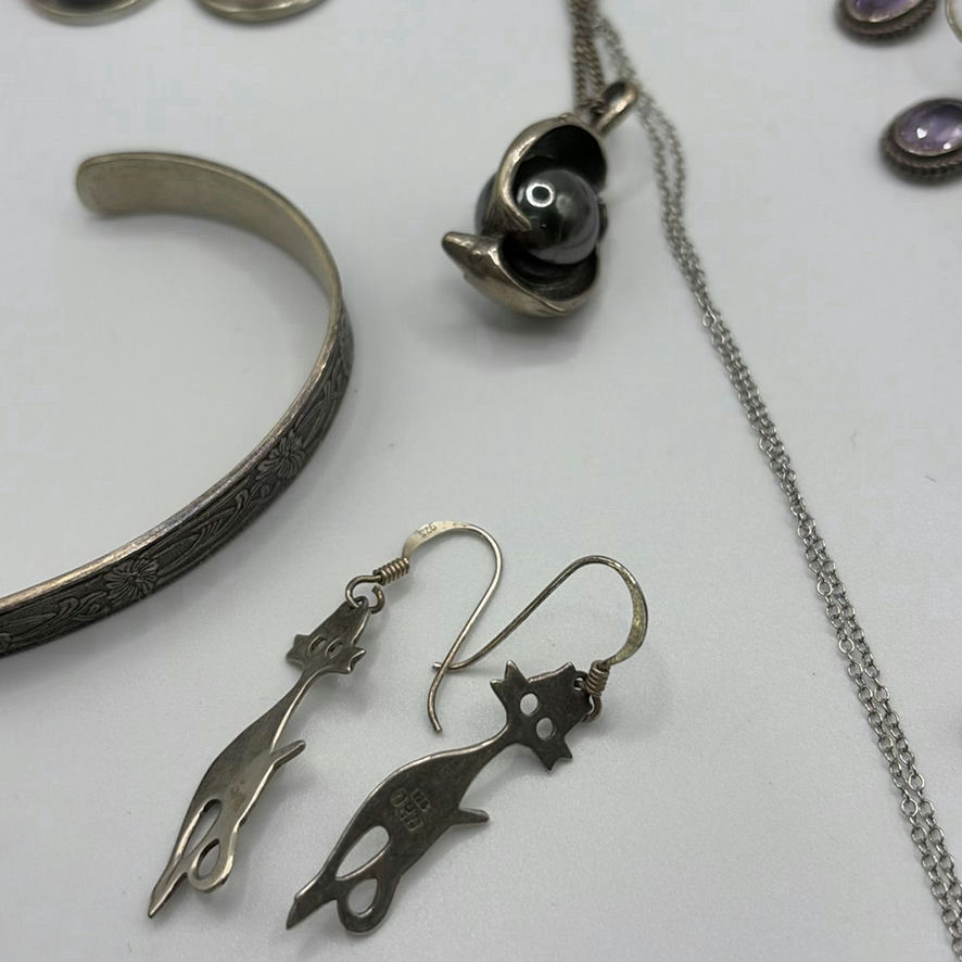 925 Silver Jewelry Lot - image 12 of 18
