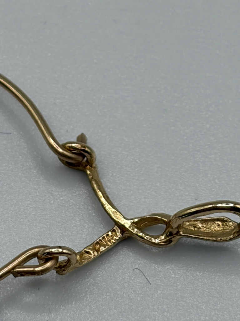 14k Gold Charms On Pendant And Black Opal Pendant - image 6 of 9