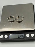 14k White Gold Hoop Earrings - thumbnail 6 of 6