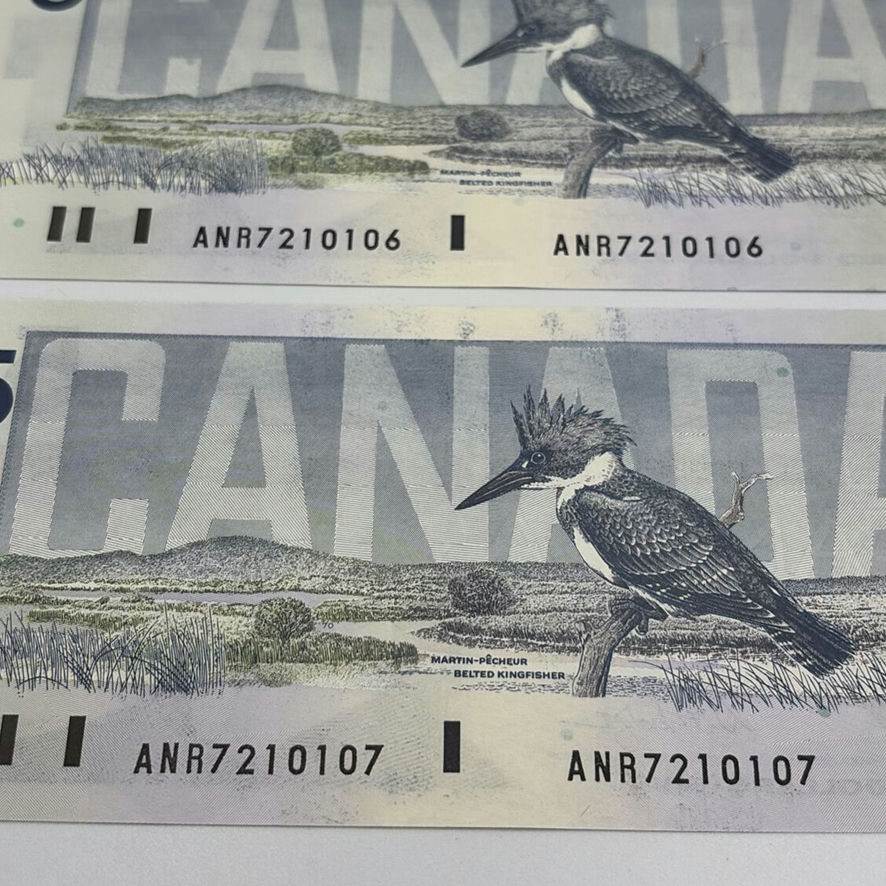 $5 Canadian Bills 1986 And 2013 - image 5 of 8