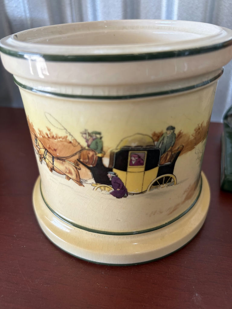 Royal Doulton Watson, Egg On Stand, Winter Scene Cannister - image 7 of 15