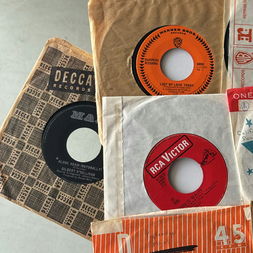 Large Assortment Of 45’s Records In case - image 6 of 32