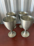 Set Of 4 Pewter Cups - thumbnail 1 of 4