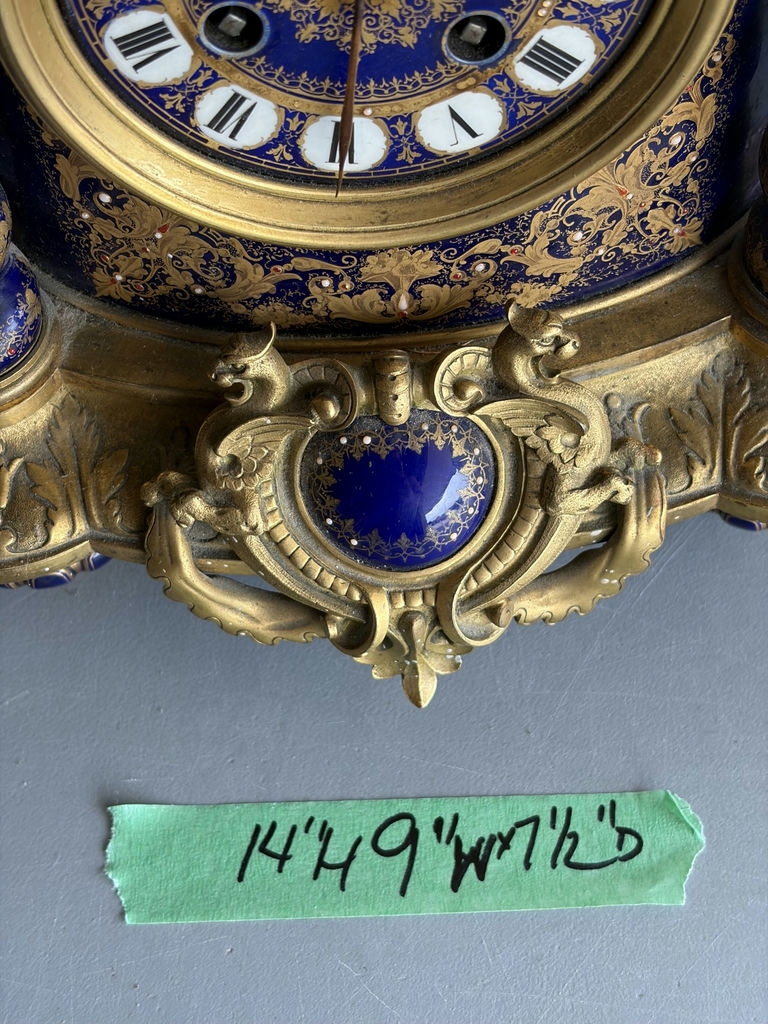 19th Century French Sevres Style Clock Garniture Set - image 16 of 28