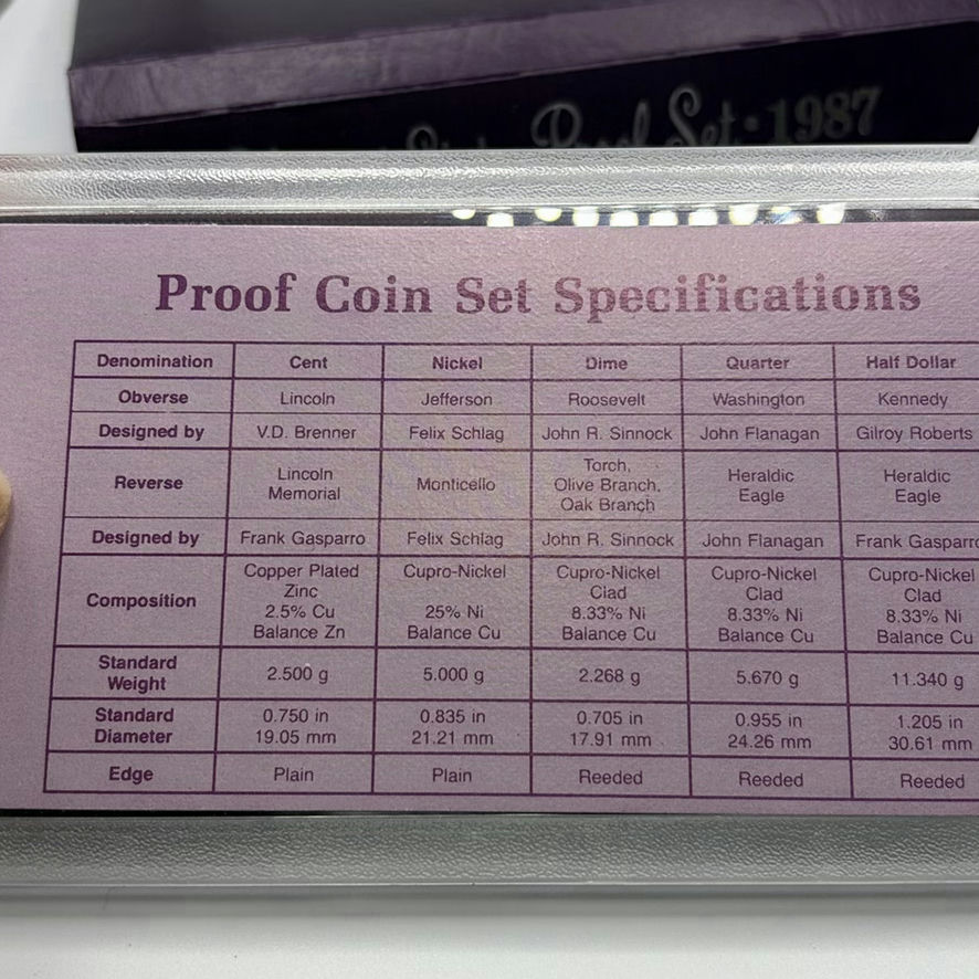 U.S. Proof Sets 1984,85,87,88 - image 8 of 13