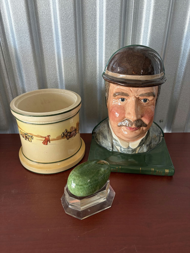 Royal Doulton Watson, Egg On Stand, Winter Scene Cannister - image 1 of 15