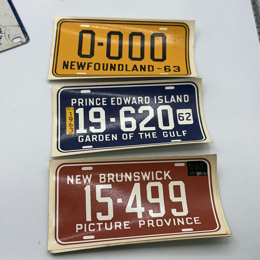 Vintage Cereal License Plate Stickers And Wooden Coins - image 5 of 8