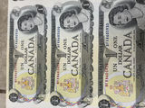 1973 Bank of Canada $1 Uncut Sheet of 40 Notes - BFK Prefix - AU/XF - thumbnail 7 of 30