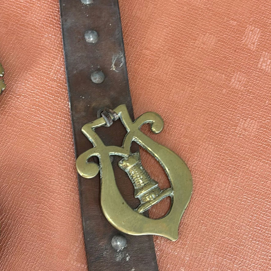 Vintage Horse Brasses On Leather Straps - image 5 of 7