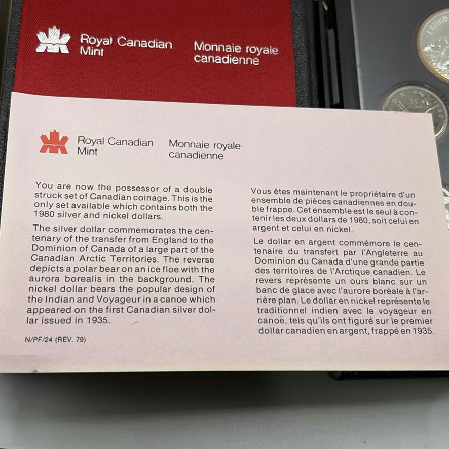 Canadian Double Set Struck Set 1979 And 1980 - image 13 of 20