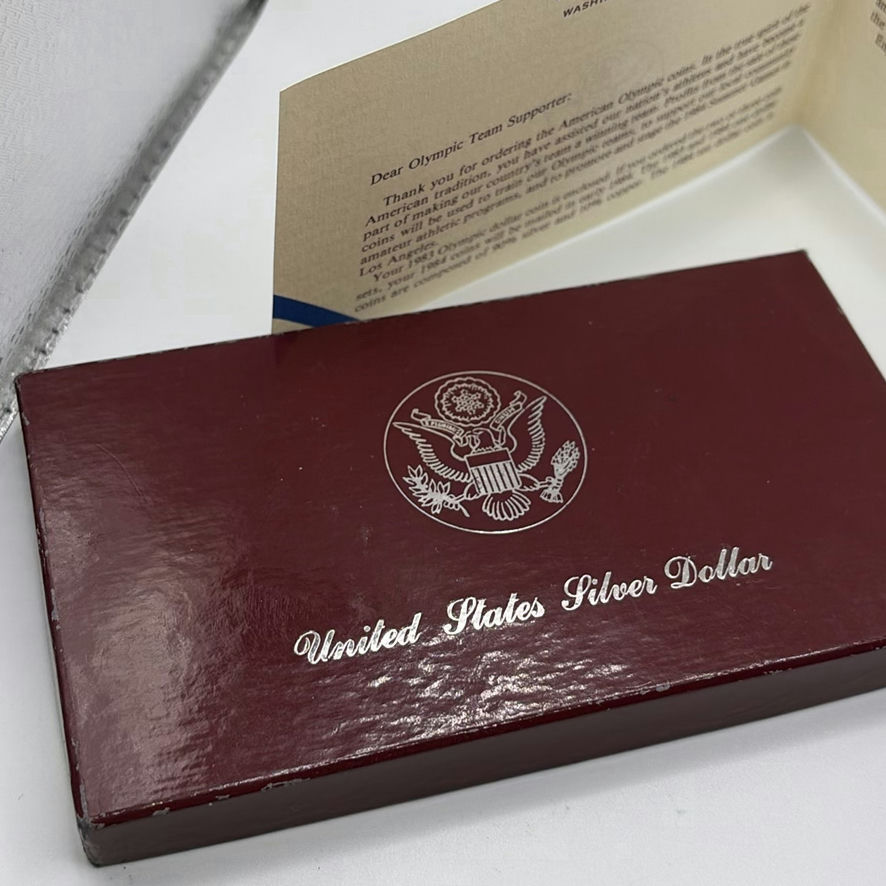 1983 US Silver Olympic Coin And Mount Rushmore Coin - image 5 of 14