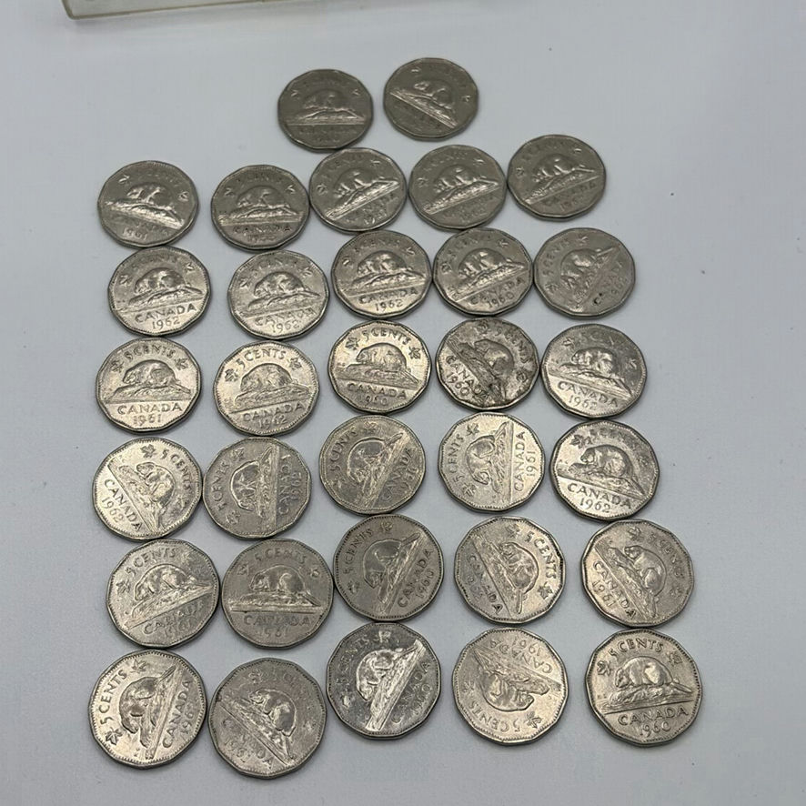 Canadian Quarters 1963 And Nickels - image 4 of 6