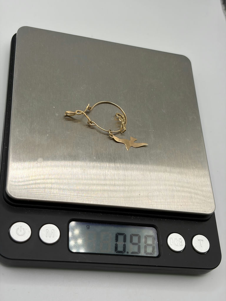 14k Gold Charms On Pendant And Black Opal Pendant - image 9 of 9