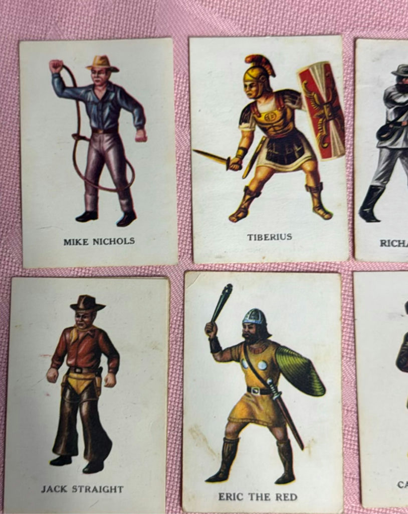 Early Wynn Upper Deck Card and Louis Marx "Warriors of the World" cards - image 8 of 19