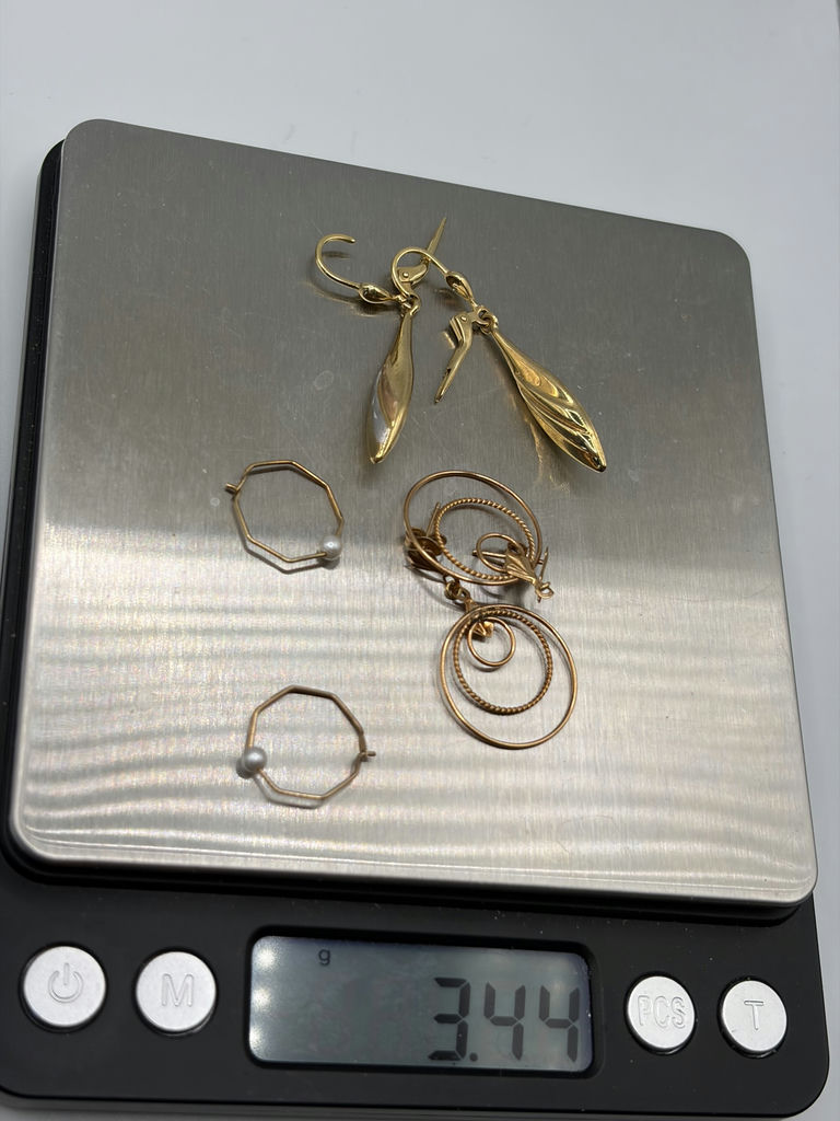 10k Gold Earrings -3 Prs - image 10 of 10