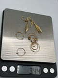 10k Gold Earrings -3 Prs - thumbnail 10 of 10