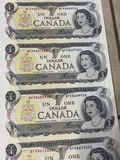 1973 Bank of Canada $1 Uncut Sheet of 40 Notes - BFK Prefix - AU/XF - thumbnail 14 of 30