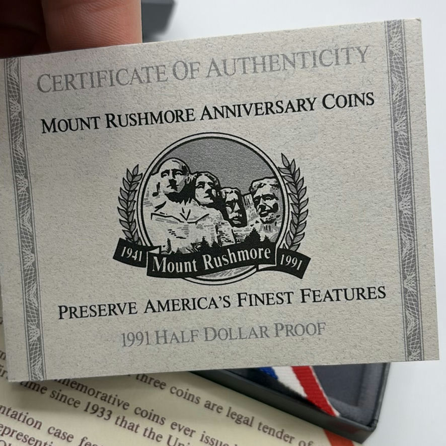 1983 US Silver Olympic Coin And Mount Rushmore Coin - image 11 of 14