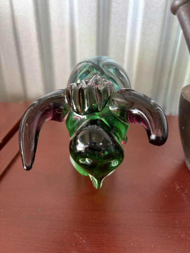 Glass Bull, Metal Cannon And Mortar And Pestle - image 3 of 16