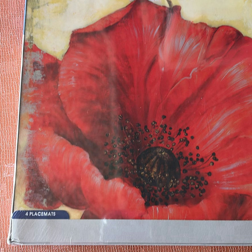 New Pimpernel Poppy Set Of 4 Placemats - image 5 of 5