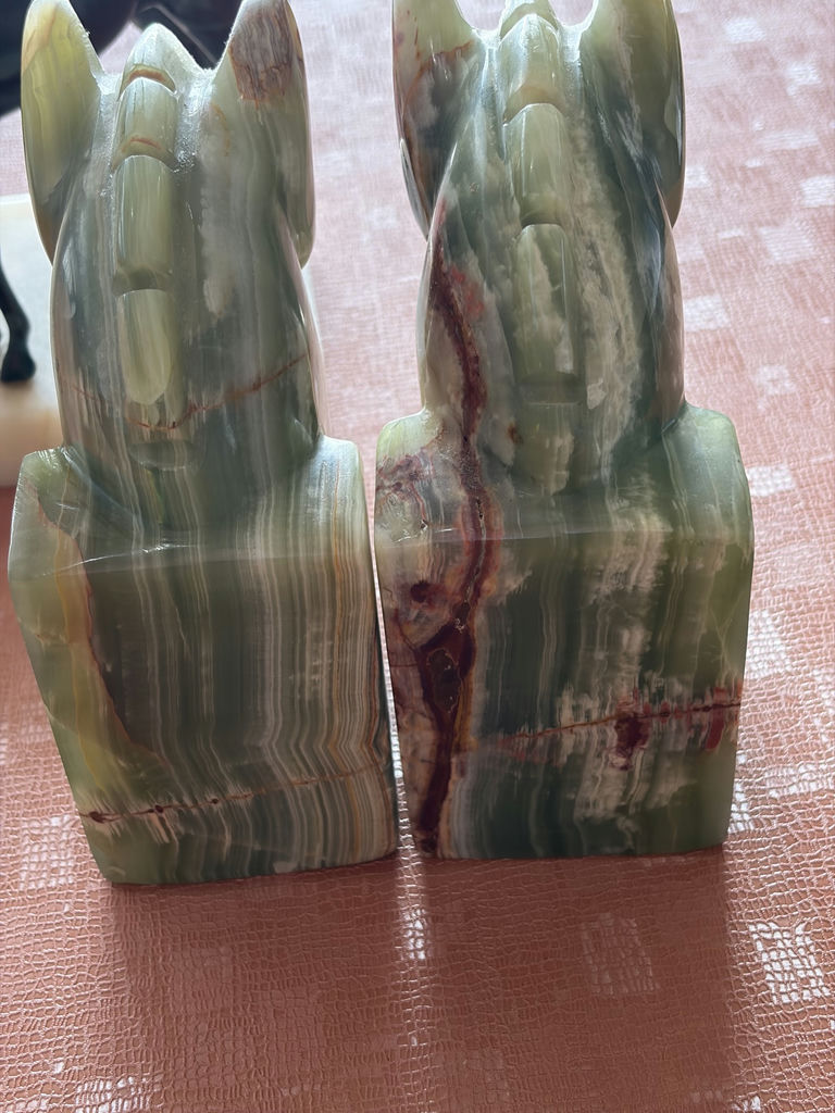 Vintage Pair Of Onyx Horse Bookends - image 7 of 17