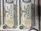 1973 Bank of Canada $1 Uncut Sheet of 40 Notes - BFK Prefix - AU/XF - thumbnail 5 of 30