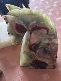 Vintage Pair Of Onyx Horse Bookends - thumbnail 6 of 17