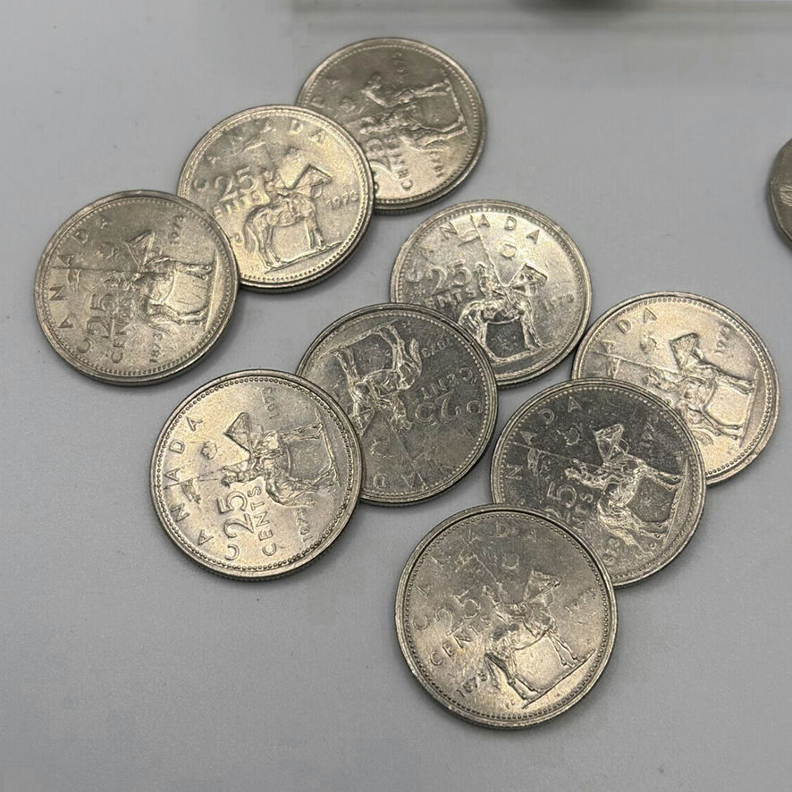 Canadian Quarters 1963 And Nickels - image 2 of 6