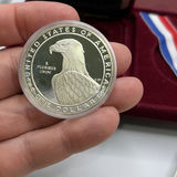 1983 US Silver Olympic Coin And Mount Rushmore Coin - thumbnail 4 of 14