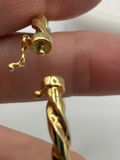 14k Yellow Gold Twisted Bangle Bracelet - thumbnail 5 of 8