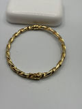 14k Yellow Gold Twisted Bangle Bracelet - thumbnail 2 of 8