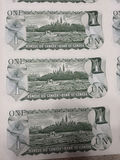 1973 Bank of Canada $1 Uncut Sheet of 40 Notes - BFK Prefix - AU/XF - thumbnail 22 of 30