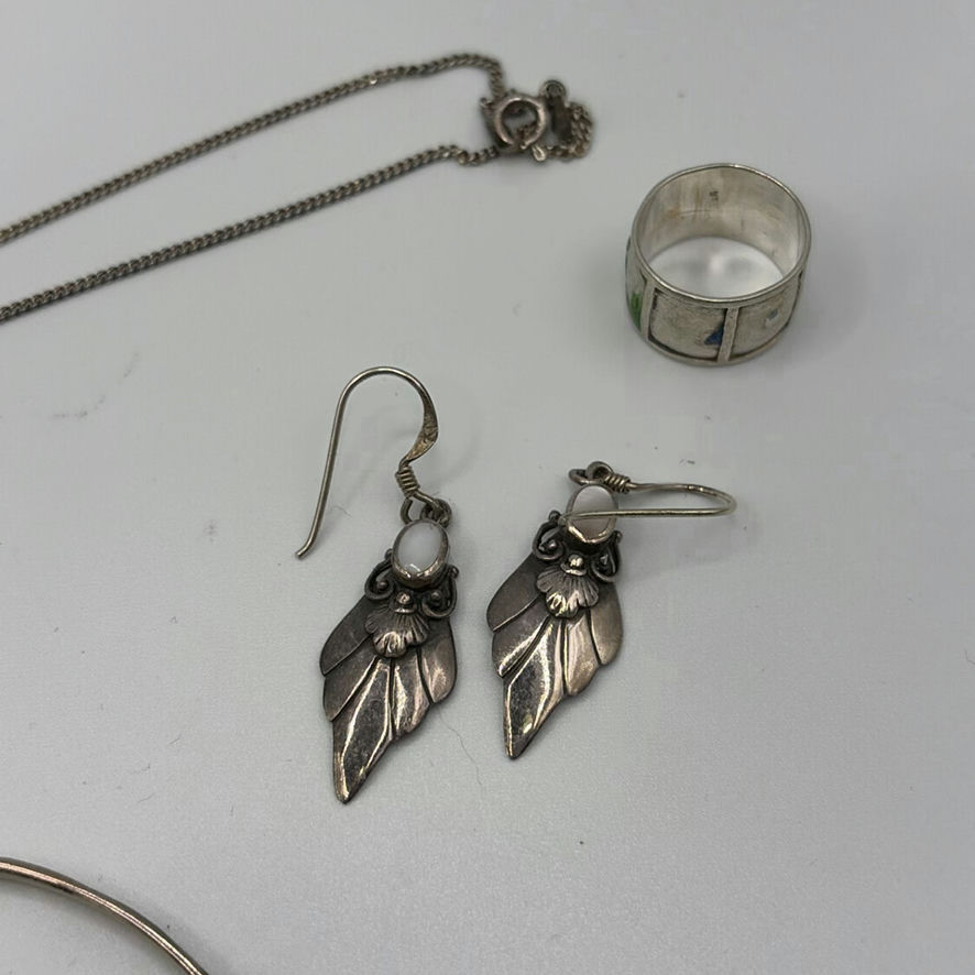 925 Silver Jewelry Lot - image 4 of 18