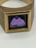 Amethyst Gold Ring 10k - thumbnail 6 of 12