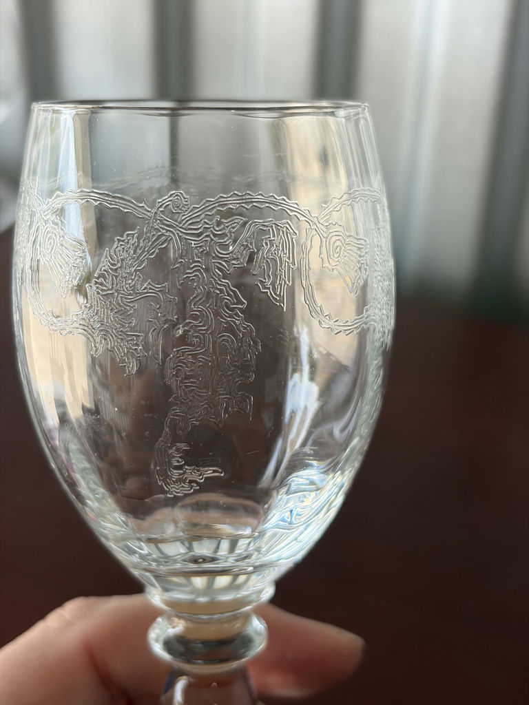 Vintage Thistle Pattern Bohemia Crystal - image 8 of 9